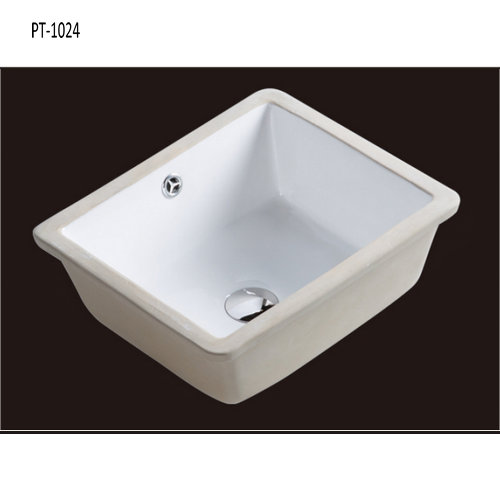 14" Undermount Ceramic White Sink