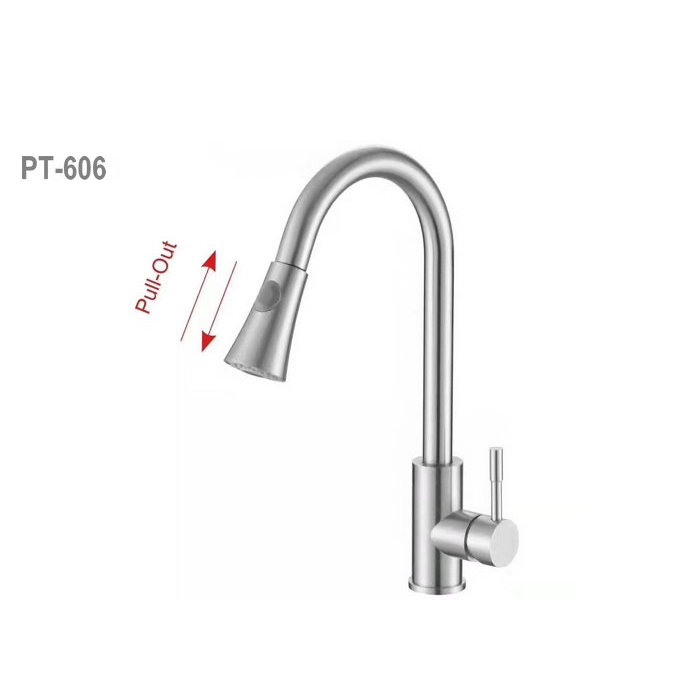 Stainless Steel Fashion Pull Out Sprayer Kitchen Faucet