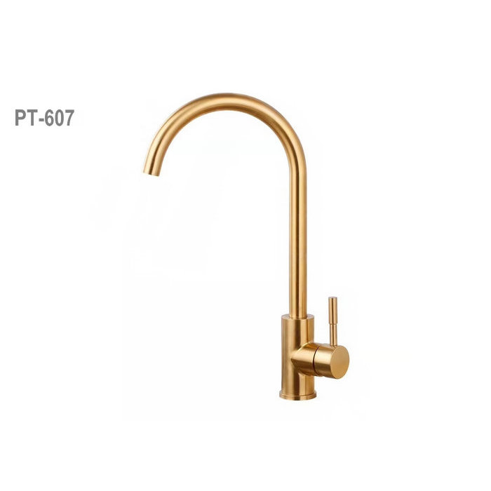 Single Handle Kitchen Faucet, Gold