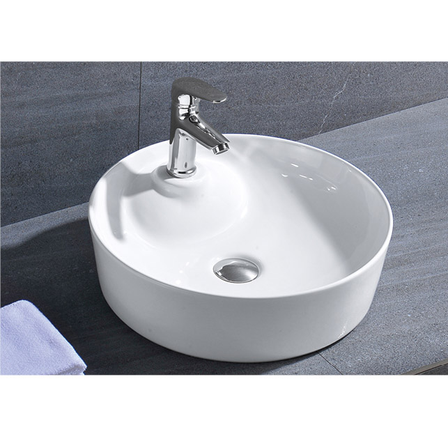 17" Thin Edge Abovecounter Round Vessel Sink