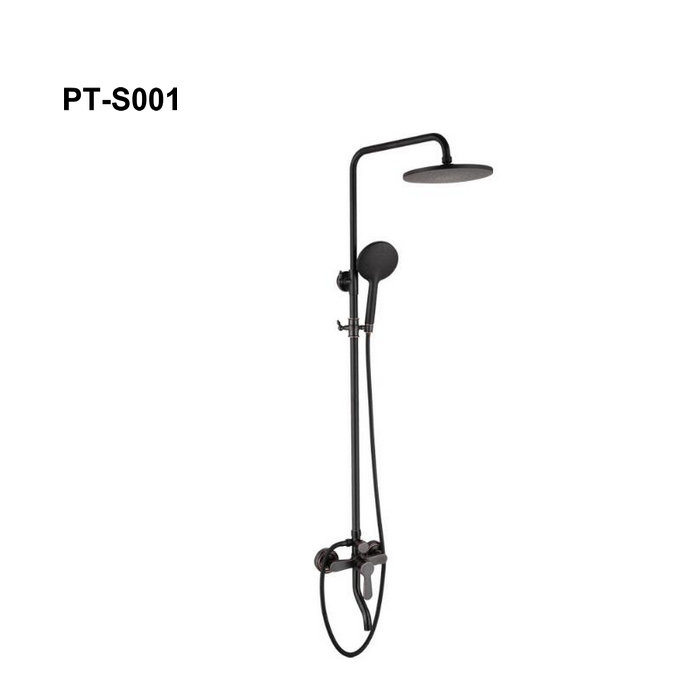 Wall Mounted Black Shower