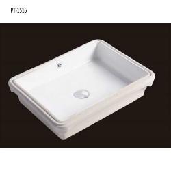 16inch Undermount Rectangualr Ceramic White Sink