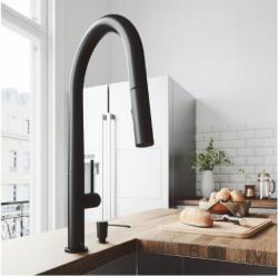 Pull-Down Spray Kitchen Faucet, Matte Black