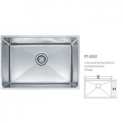 Undermount Single Bowl Stainless Steel Sink 16 Gauge