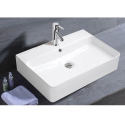 24" Thin Edge rectangular One Hole Center Vessel Sink