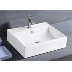 24" Rectangular Modern Abovecounter Vessel Sink