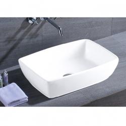 Fine Fixtures White Vitreous China Rectangle Vessel Sink